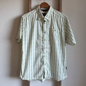 Grunden’s Platform Arrow Print Short Sleeve Button Down Shirt Mens Sz: L